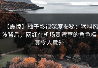 【震惊】柚子影视深度揭秘：猛料风波背后，网红在机场贵宾室的角色极其令人意外