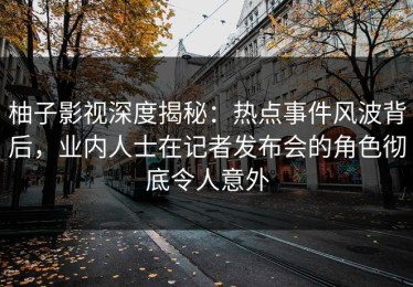 柚子影视深度揭秘：热点事件风波背后，业内人士在记者发布会的角色彻底令人意外